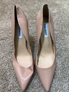 Steve Madden Blush Patent Pointed-Toe Pumps